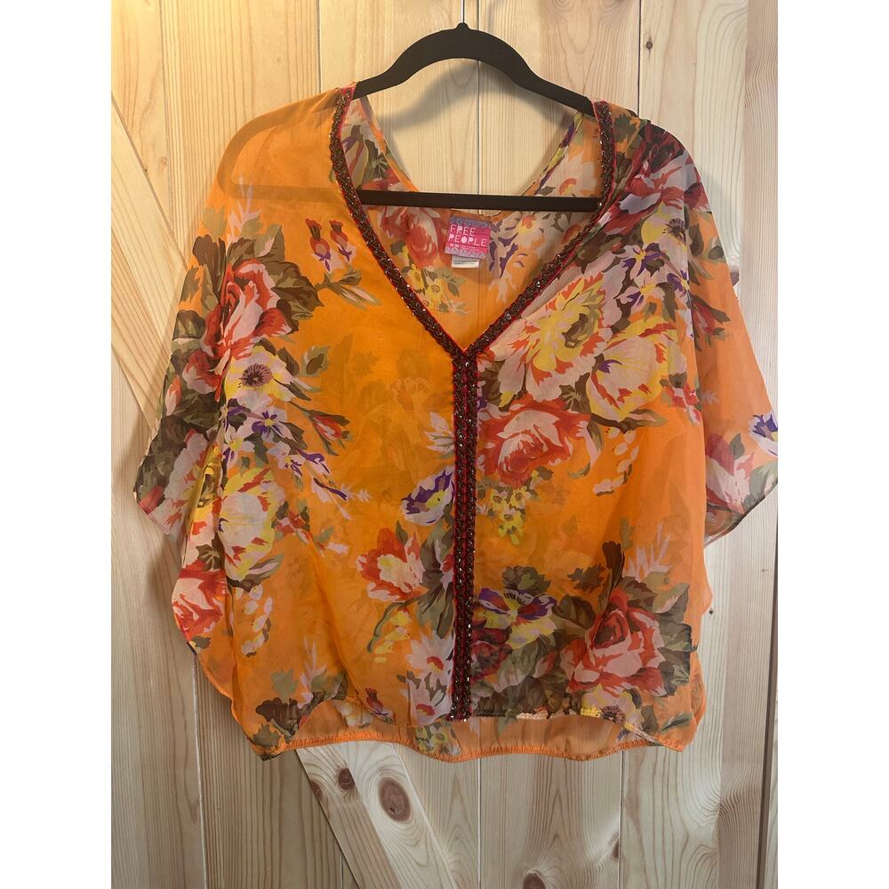 Free People Floral Beaded
Kimono Top - Size M